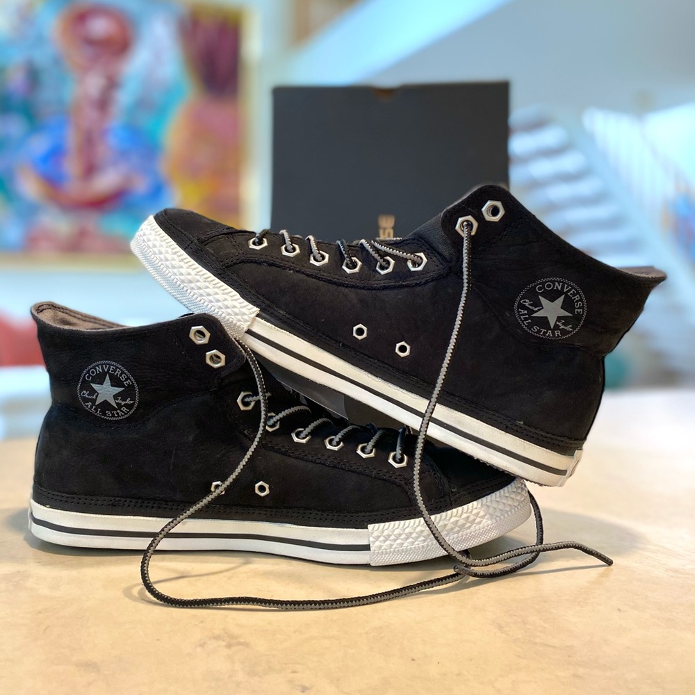 CONVERSE CT PC2 MID 135834C BLACK, SUEDE SNEAKERS, MENS 9, WOMENS 11, NEW IN BOX